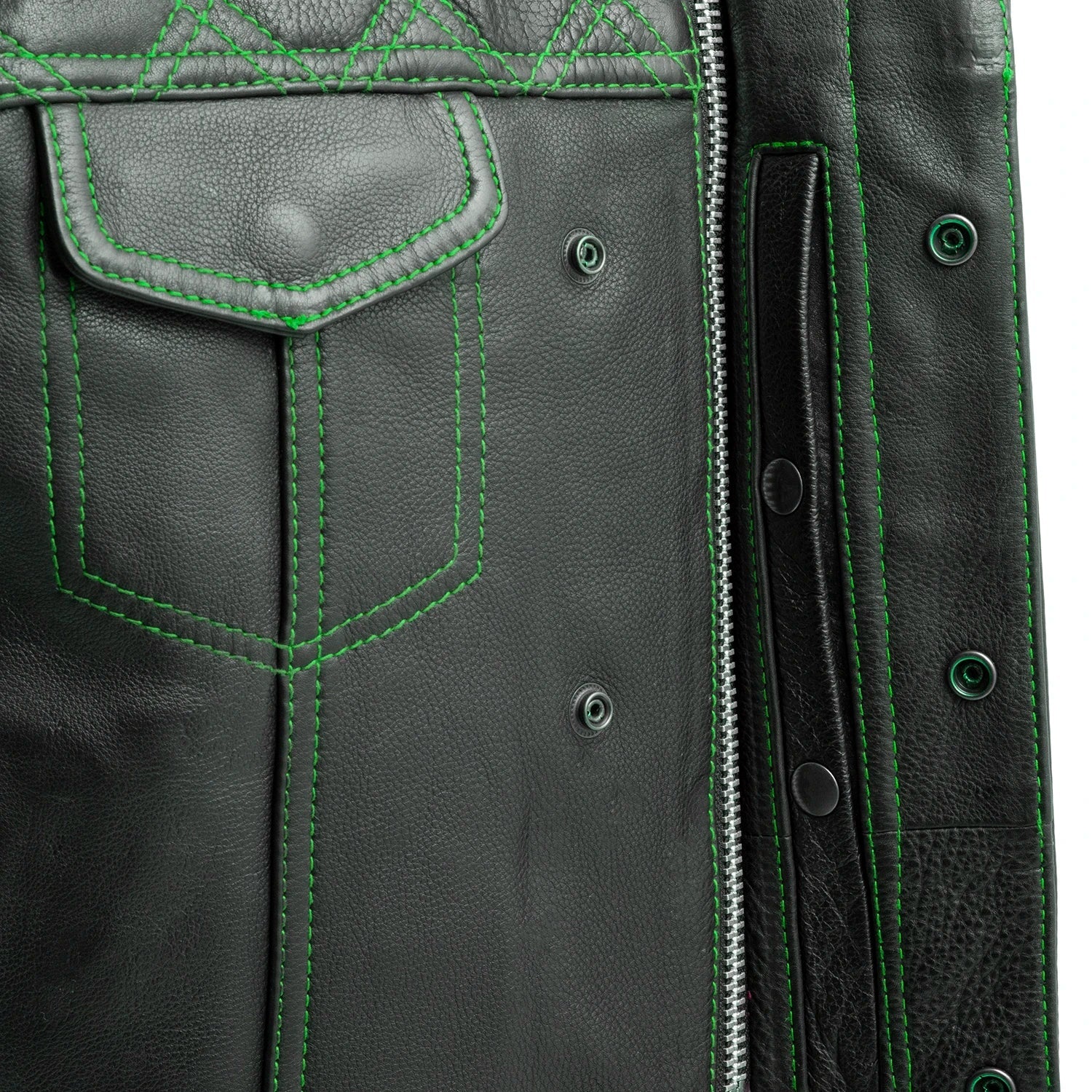 Upside Men's Club Style Leather Vest Men's Leather Vest First Manufacturing Company
