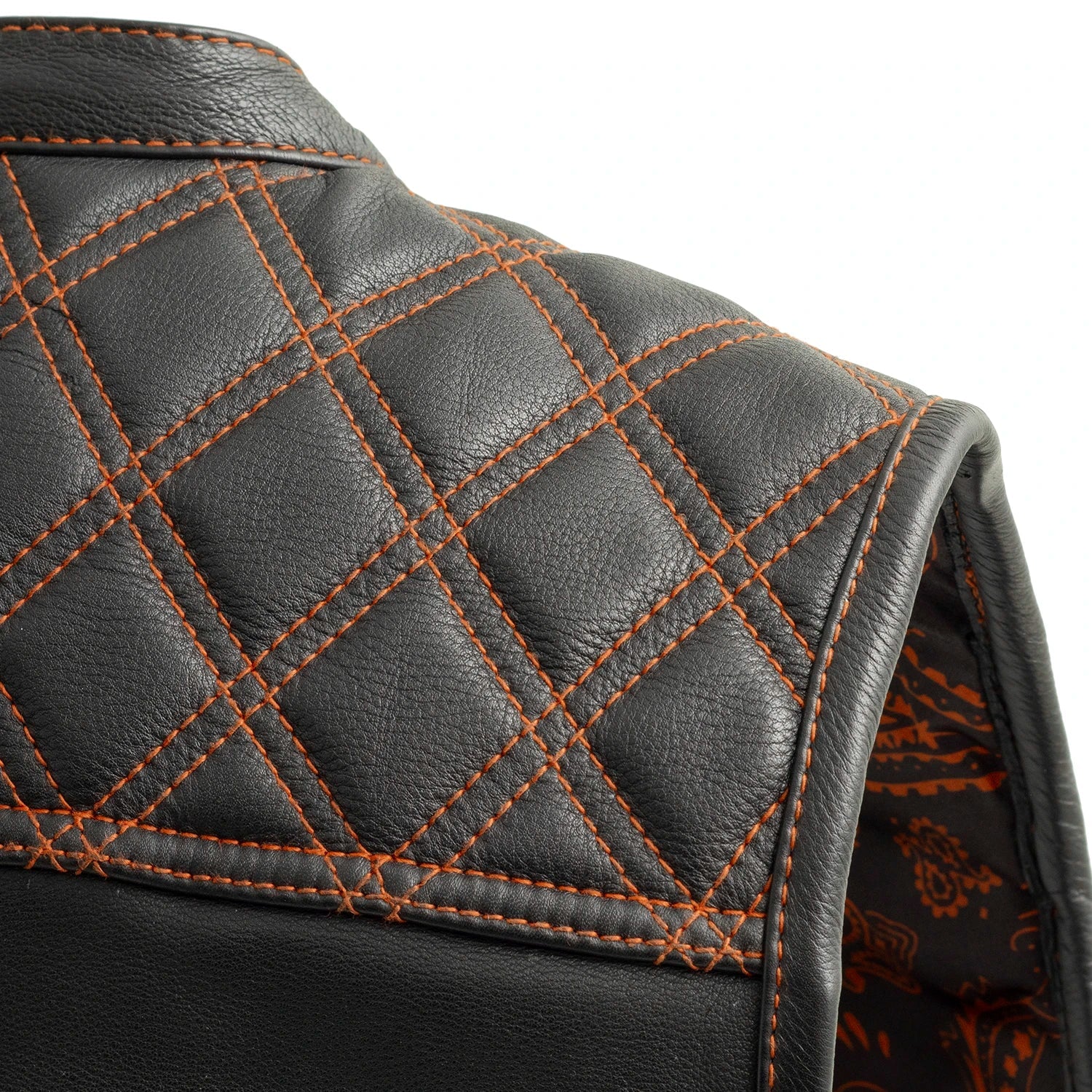 Upside Men's Club Style Leather Vest Men's Leather Vest First Manufacturing Company