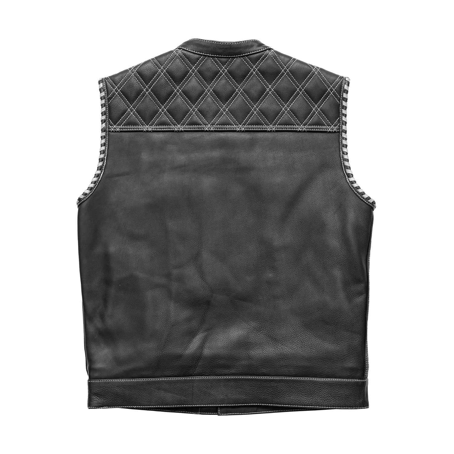Sinister - Men's Motorcycle Leather Vest Men's Leather Vest First Manufacturing Company