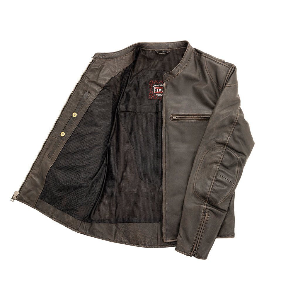 Indy Men's Motorcycle Leather Jacket Men's Leather Jacket First Manufacturing Company