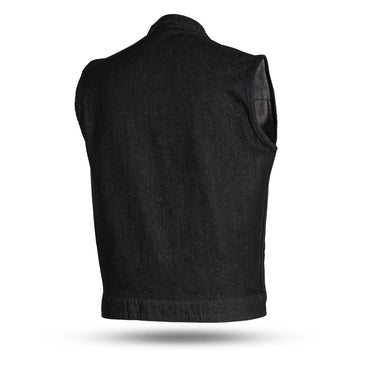 Kershaw Men's Motorcycle Denim Vest Men's Denim Vest First Manufacturing Company