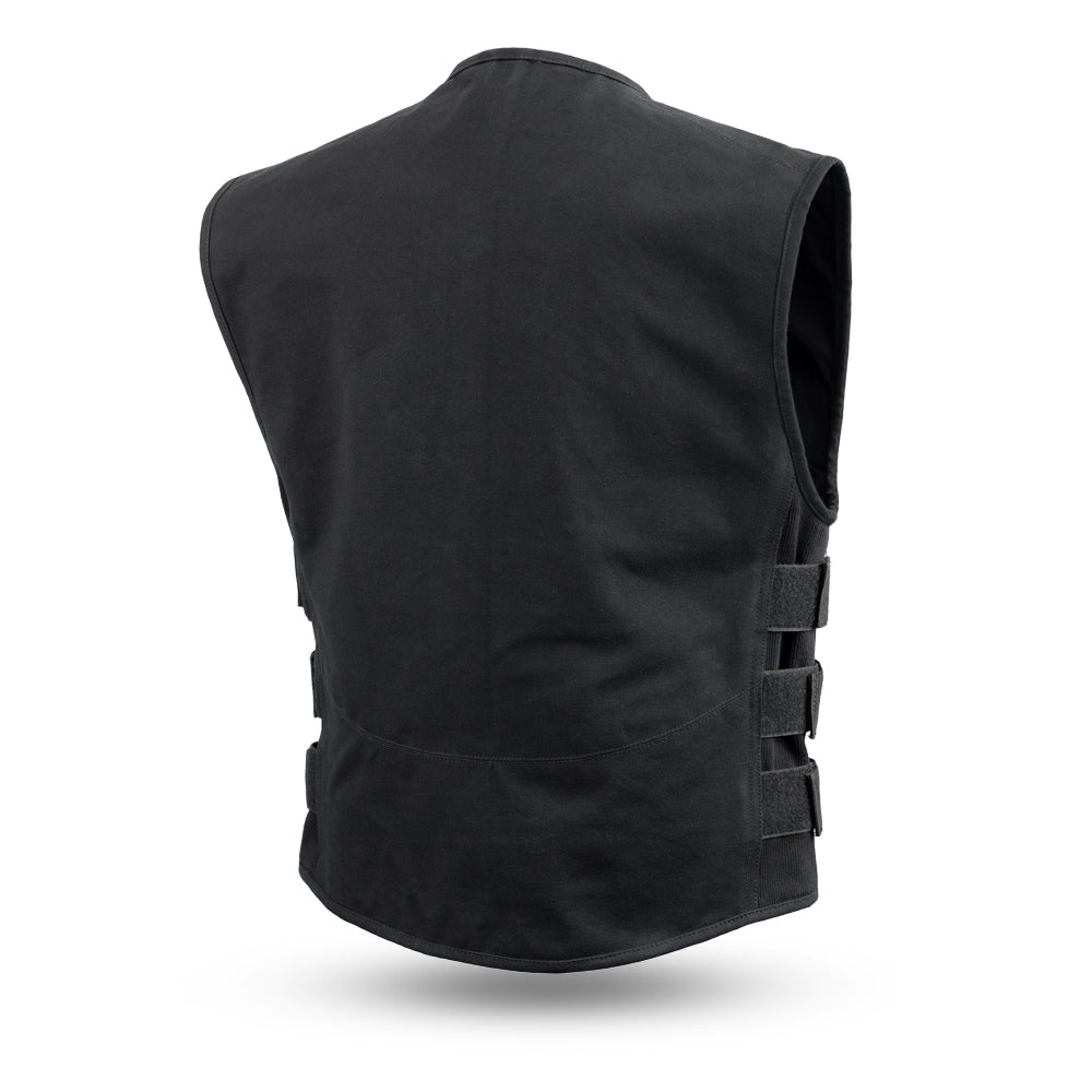 Knox - Men's Motorcycle Swat Style 20oz. Canvas Vest Garage Sale First Manufacturing Company