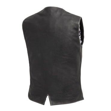 Love Lace Women's Motorcycle Leather Vest Women's Leather Vest First Manufacturing Company