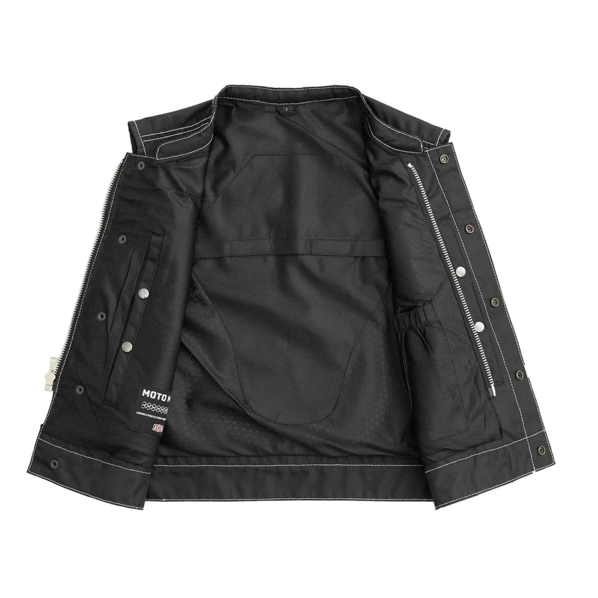 Lowrider Moto Mesh Men's Motorcycle Vest Men's Leather Vest First Manufacturing Company