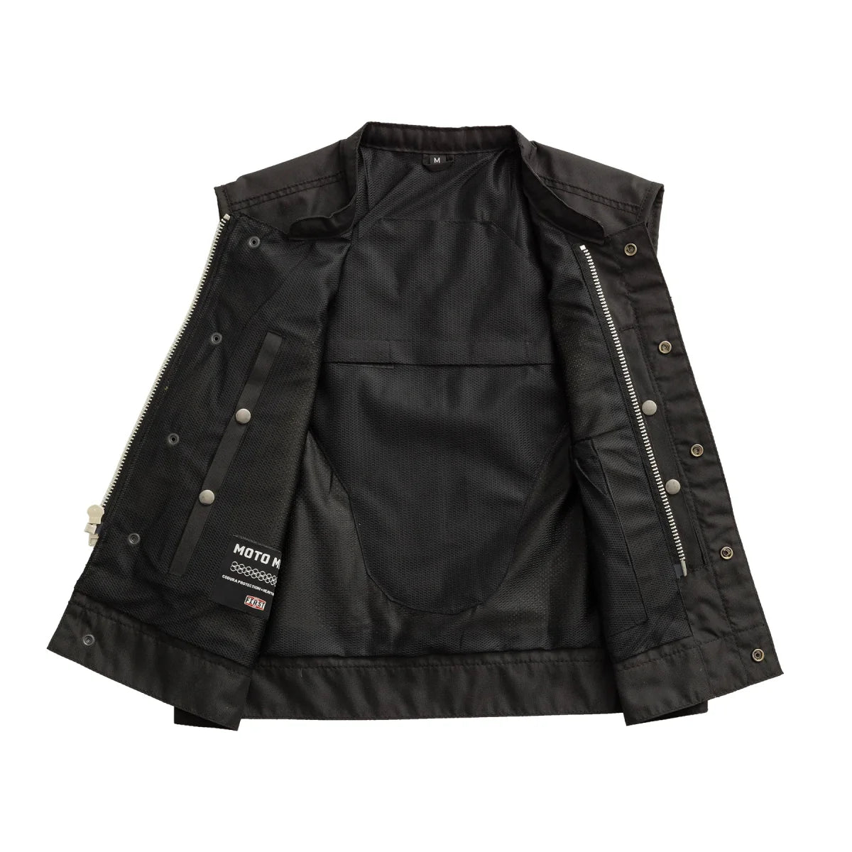Lowrider Moto Mesh Men's Motorcycle Vest Men's Leather Vest First Manufacturing Company