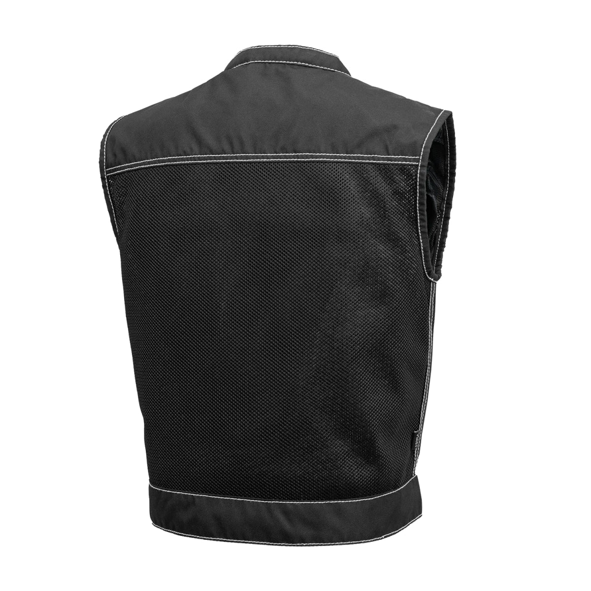 Lowrider Moto Mesh Men's Motorcycle Vest Men's Leather Vest First Manufacturing Company