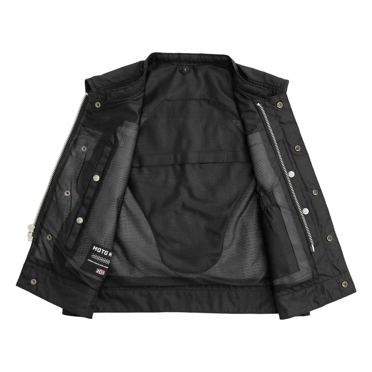 Lowrider Moto Mesh Men's Motorcycle Vest Men's Leather Vest First Manufacturing Company