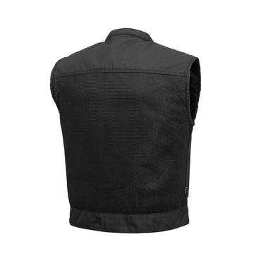 Lowrider Moto Mesh Men's Motorcycle Vest Men's Leather Vest First Manufacturing Company