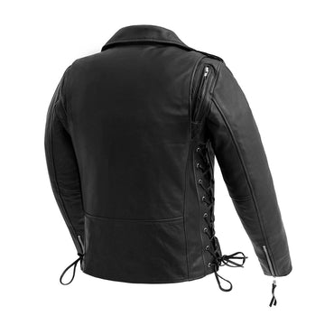 Popstar Women's  Motorcycle Leather Jacket Women's Leather Jacket First Manufacturing Company