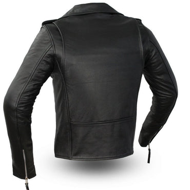 Rockstar - Women's Motorcycle Leather Jacket Women's Leather Jacket First Manufacturing Company