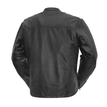 Rocky Men's Motorcycle Leather Jacket Men's Leather Jacket First Manufacturing Company