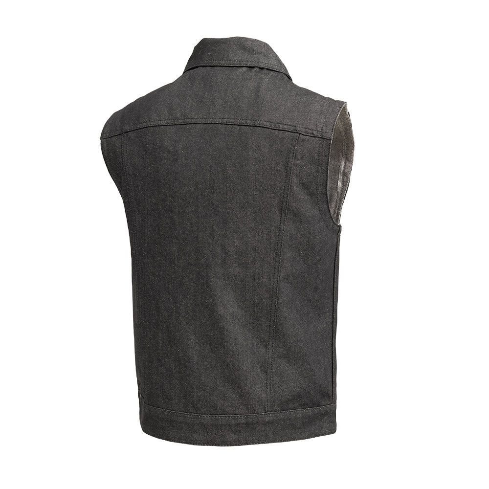 Rook - Vest Only - Men's Motorcycle Denim Vest Garage Sale First Manufacturing Company