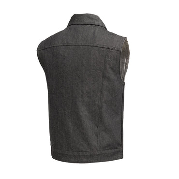 Rook - Vest Only - Men's Motorcycle Denim Vest Garage Sale First Manufacturing Company