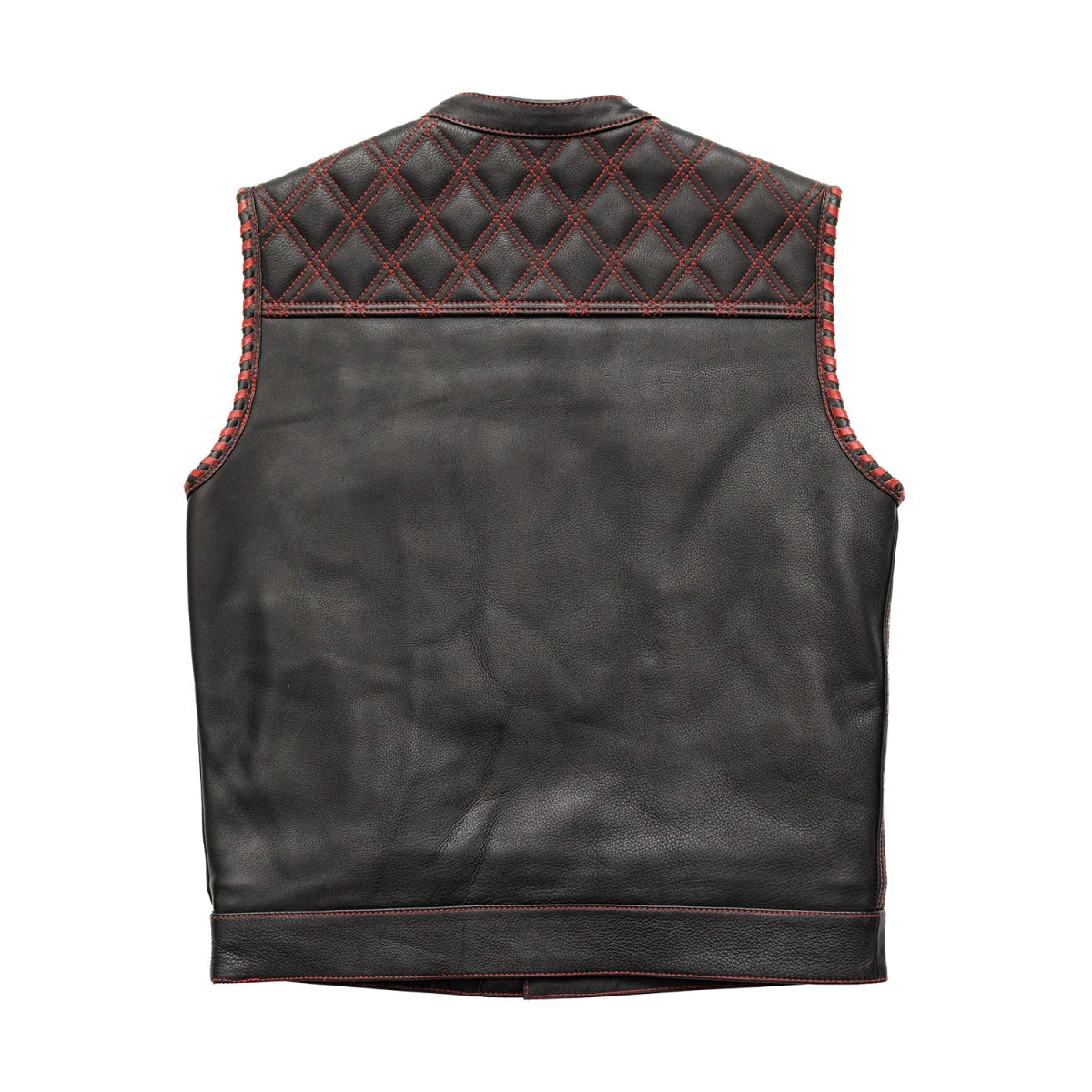 Sinister - Men's Motorcycle Leather Vest Men's Leather Vest First Manufacturing Company