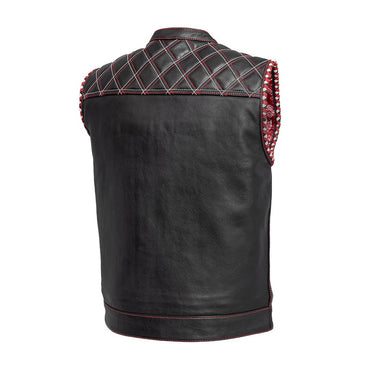 Sinister - Men's Motorcycle Leather Vest Men's Leather Vest First Manufacturing Company