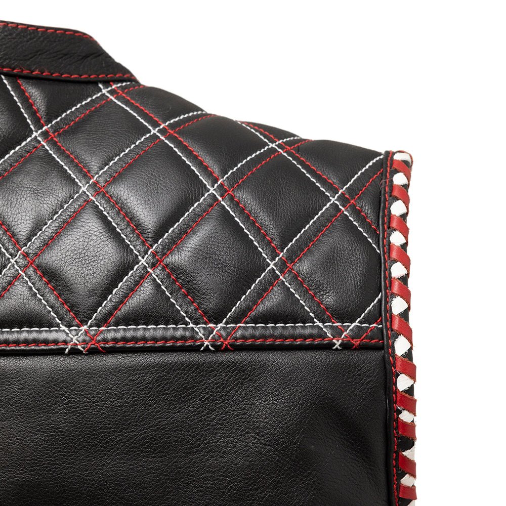 Sinister - Men's Motorcycle Leather Vest Men's Leather Vest First Manufacturing Company