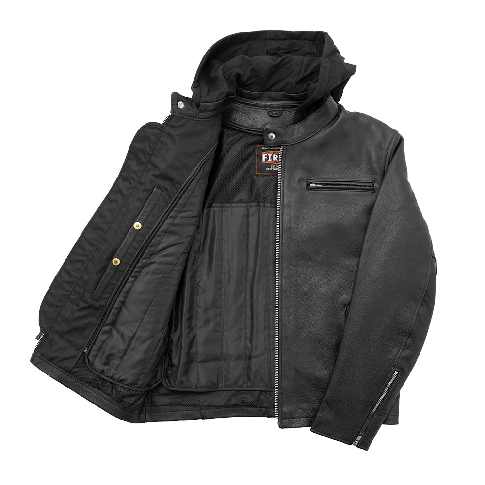 Street Cruiser Men's Motorcycle Leather Jacket Men's Leather Jacket First Manufacturing Company