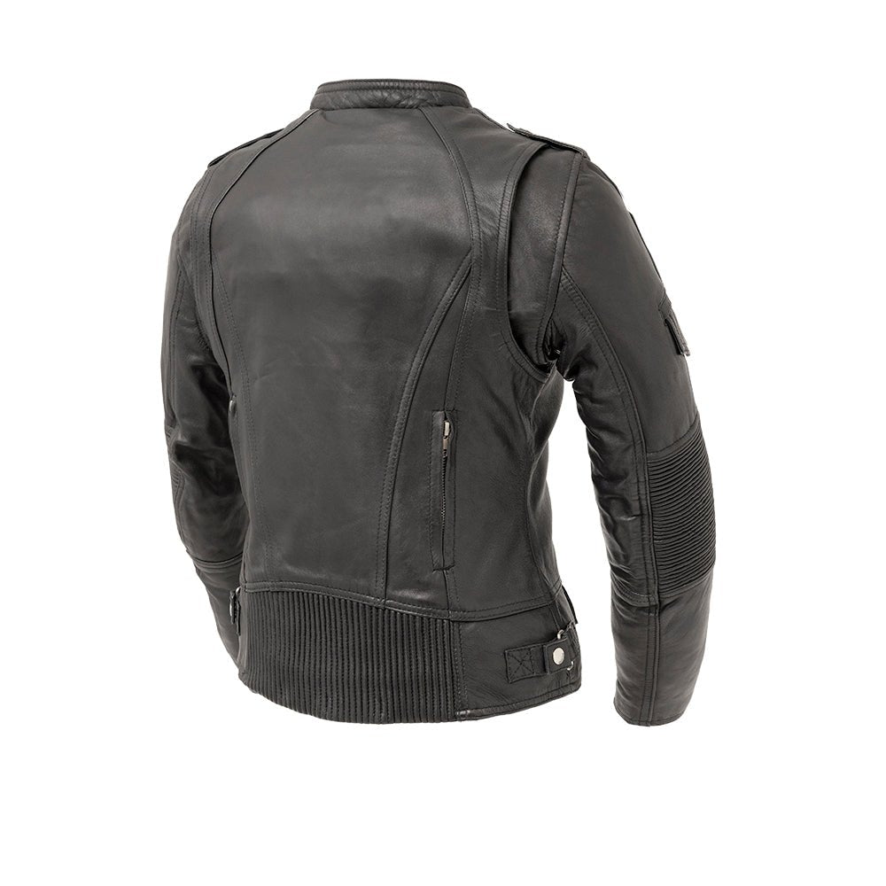 Tantrum - Women's Motorcycle Leather Jacket Women's Leather Jacket First Manufacturing Company