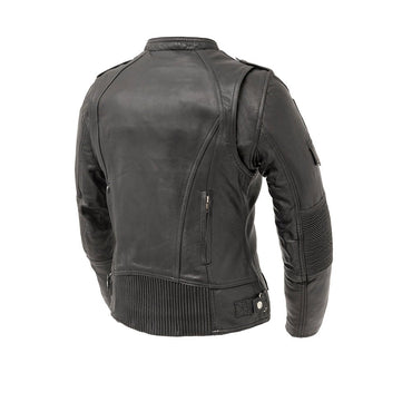Tantrum - Women's Motorcycle Leather Jacket Women's Leather Jacket First Manufacturing Company