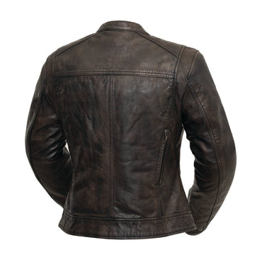 Trickster Womens Motorcycle Leather Jacket Women's Leather Jacket First Manufacturing Company