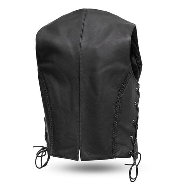 Trinity Women's Motorcycle Western Style Leather Vest Women's Leather Vest First Manufacturing Company