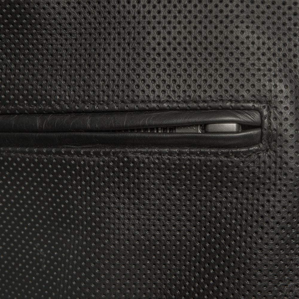 Turbine Men's Motorcycle Perforated Leather Jacket Men's Leather Jacket First Manufacturing Company