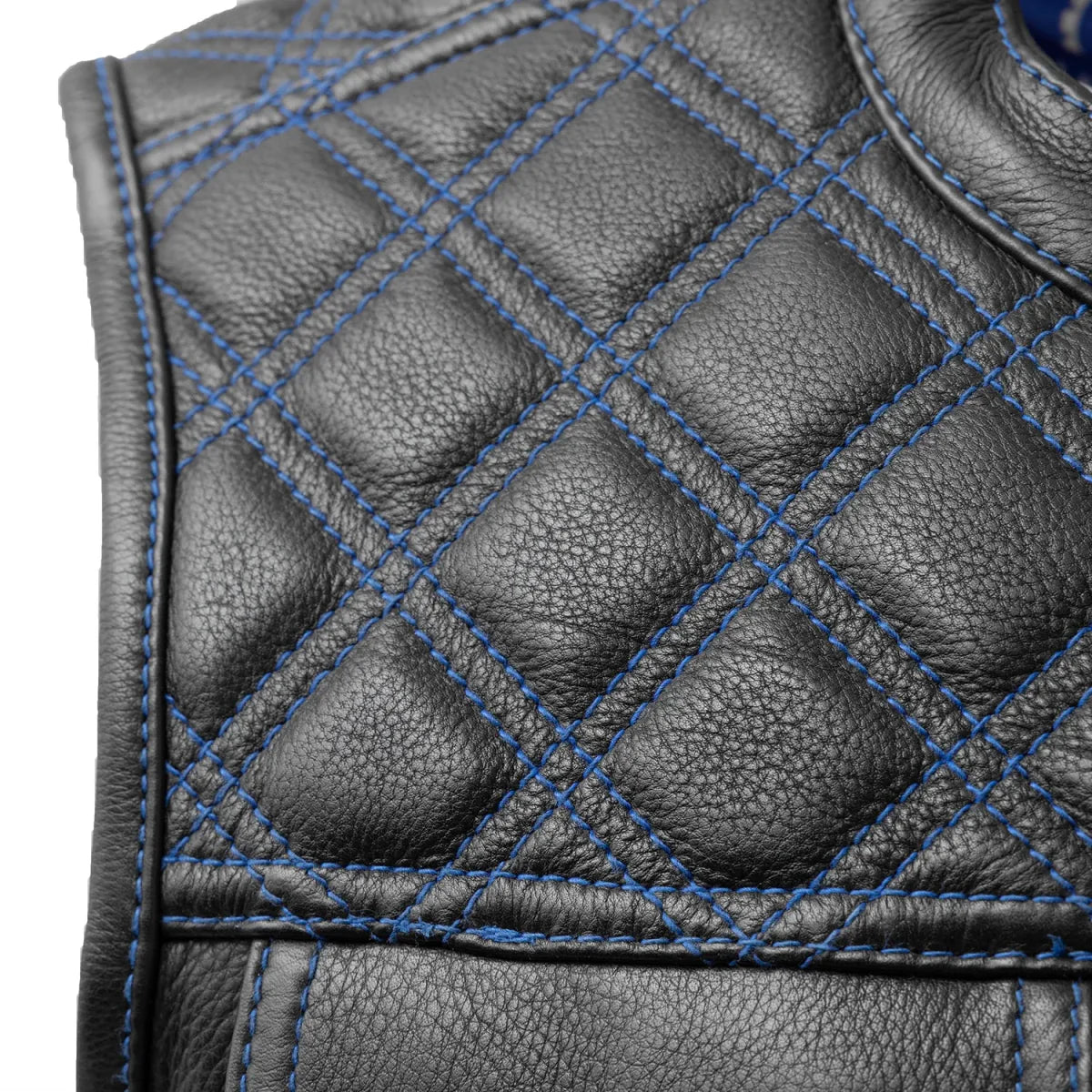 Upside Men's Club Style Leather Vest Men's Leather Vest First Manufacturing Company