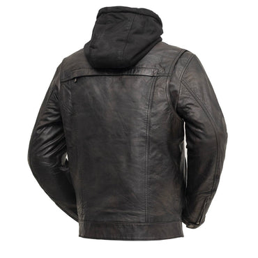 Vendetta Men's Motorcycle Leather Jacket Men's Leather Jacket First Manufacturing Company