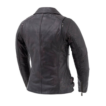 Wildside - Women's Motorcycle Leather Jacket Women's Leather Jacket First Manufacturing Company