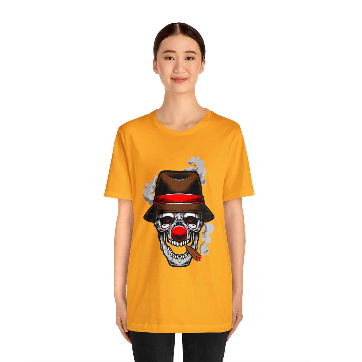 Clown Skull Mafia T Shirt Design Unisex Jersey