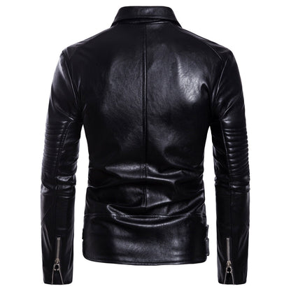 Premium Men's Leather Bomber Jacket