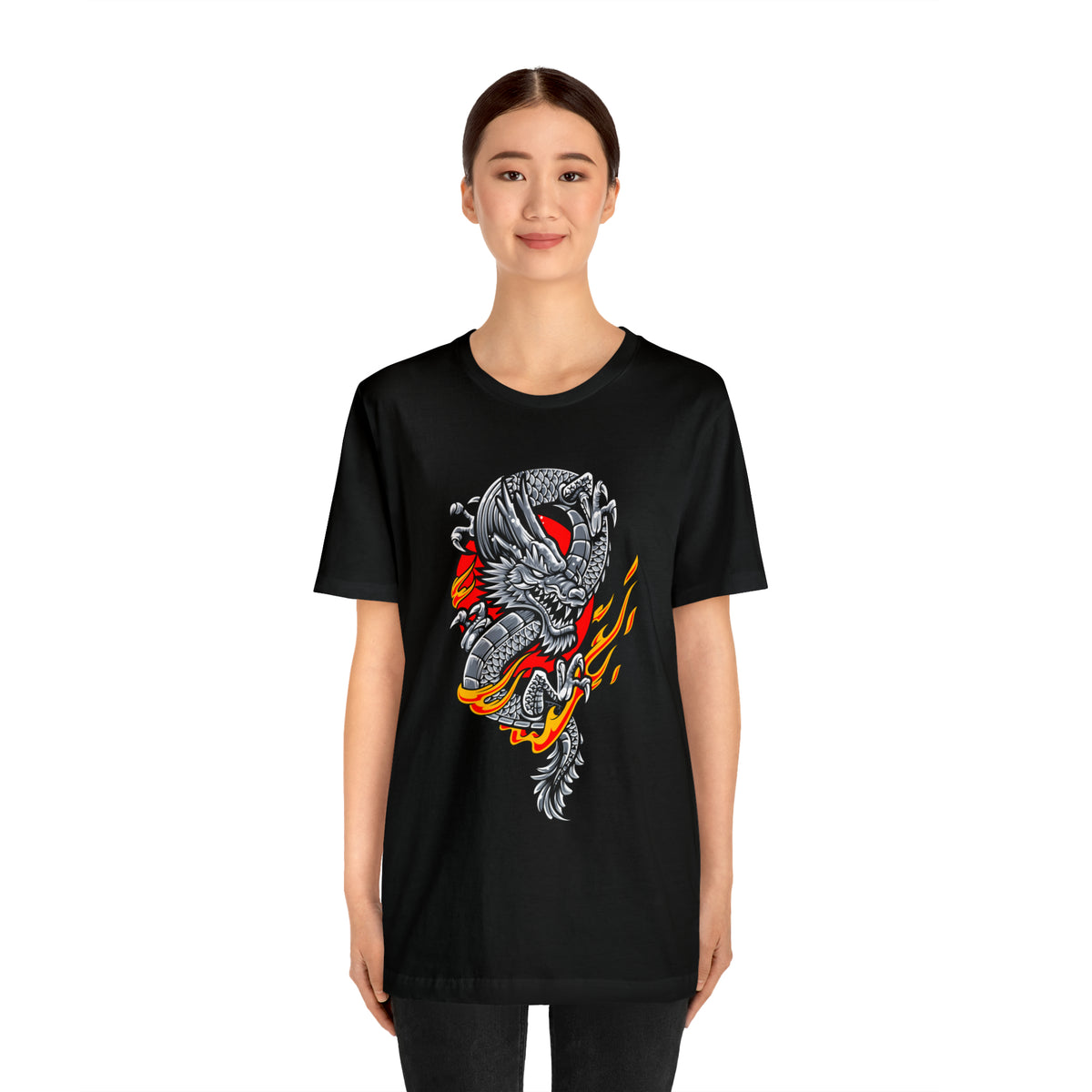 Dragon Tattoo Art T Shirt Design Unisex Jersey