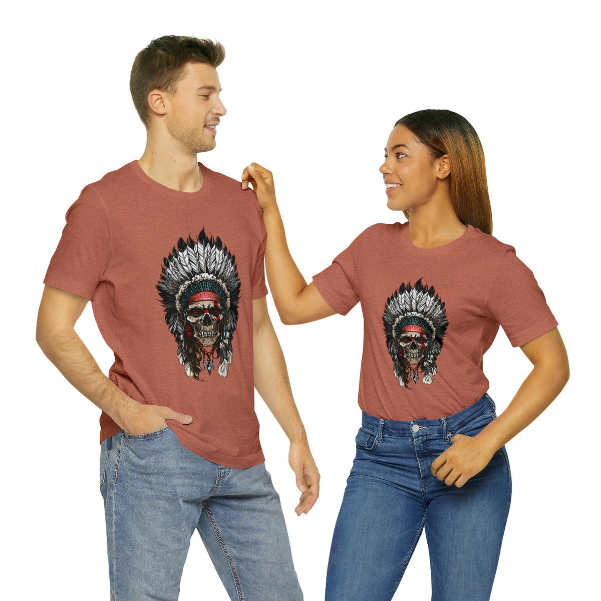 Native American Warrior T Shirt Design Unisex Jersey