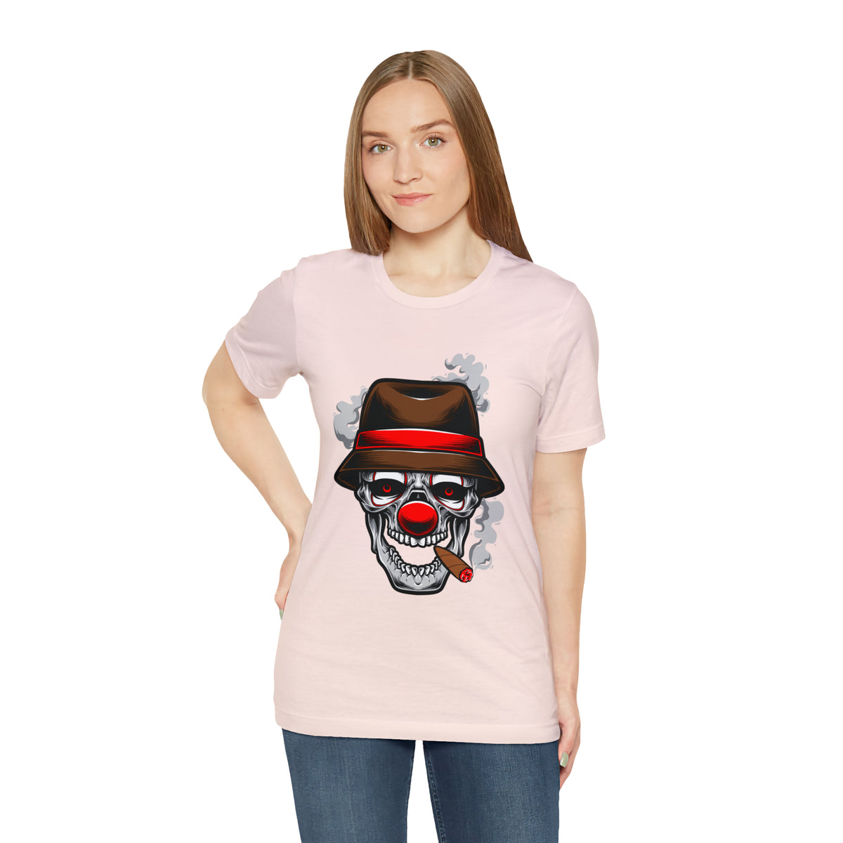 Clown Skull Mafia T Shirt Design Unisex Jersey