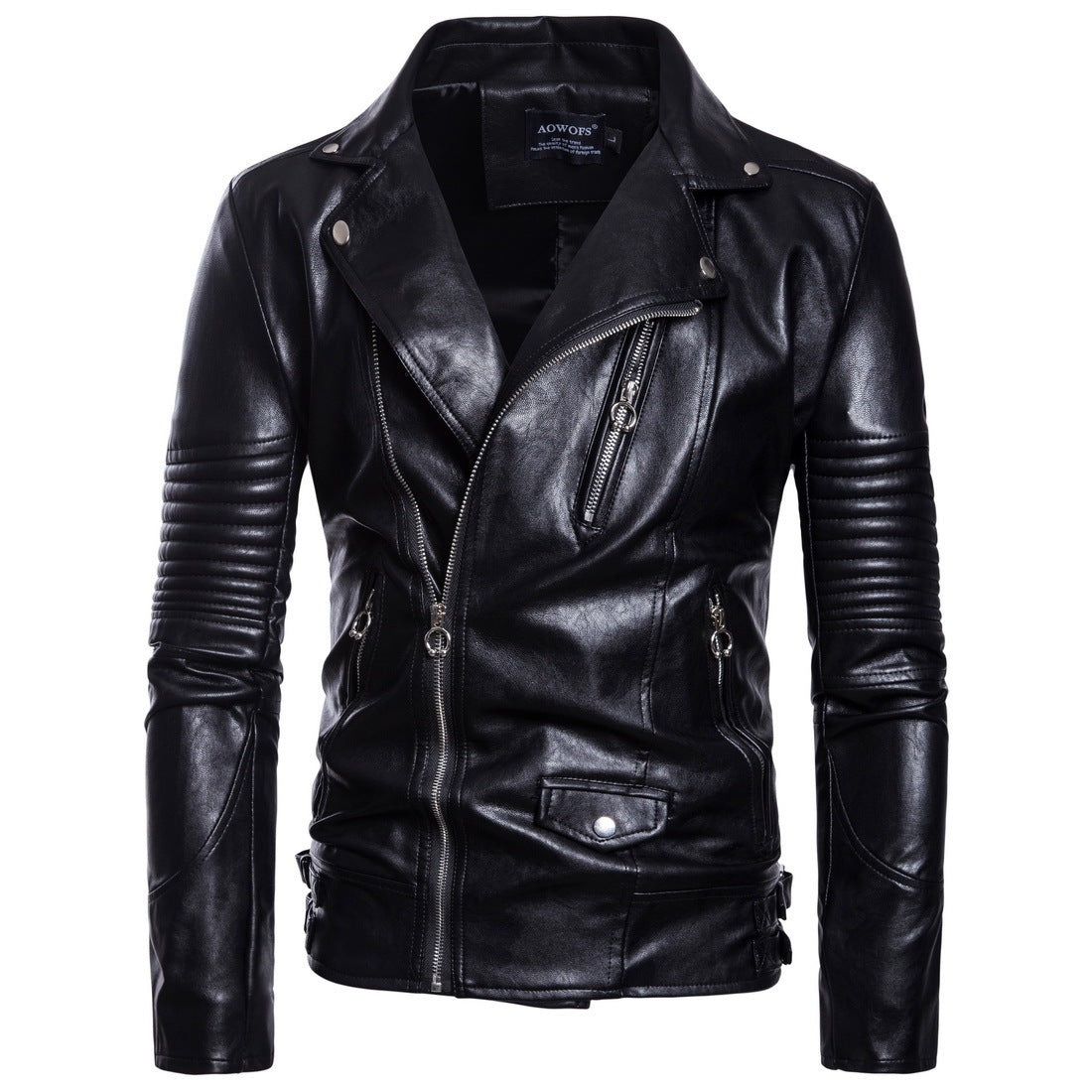 Premium Men's Leather Bomber Jacket