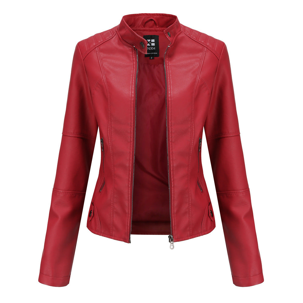 European And American Women's Leather Jackets