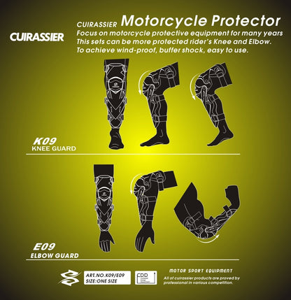 Motorcycle Elbow & Knee Protectors for MX, Dirt Bike, and Off-Road Racing