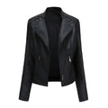 Women's Motorcycle Slim Thin Leather Jacket