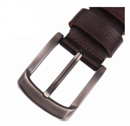 High-end First Layer Cowhide Belt Leather Pin Buckle Belt Pants Belt Men