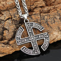 Stainless Steel Viking Rune Pendant Necklace – Bold Men's Jewelry