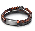 Cross Multi-layer Stainless Steel Men's Bracelet