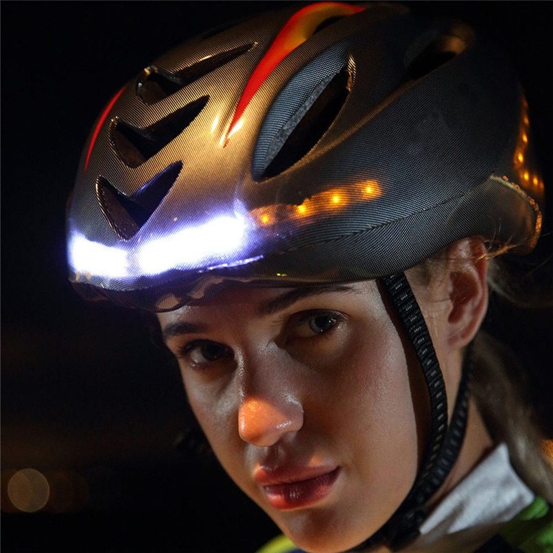 Smart Bicycle Helmet with LED Signals & Wireless Remote