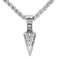 Nordic Viking Titanium Steel Pendant Rune Sword Necklace