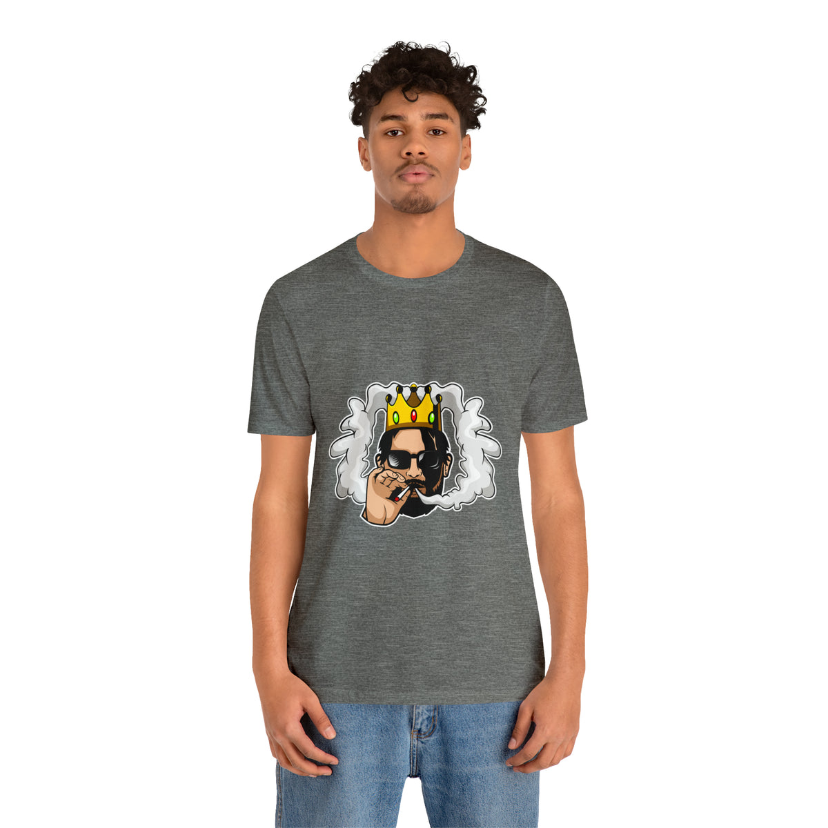 Smoking Man Crown T Shirt Design