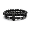 High Quality Crown Beads Skull & Crown Men's Bracelets Set