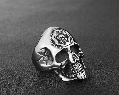 Skull Ring Punk Personality Mens Ring