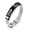 Cross Steel Mesh Bracelet – Titanium Steel Men's Personality Bracelet