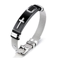 Cross Steel Mesh Bracelet – Titanium Steel Men's Personality Bracelet