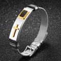 Cross Steel Mesh Bracelet – Titanium Steel Men's Personality Bracelet