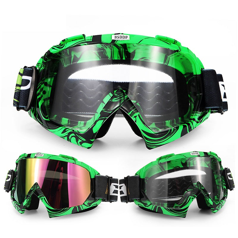 Motorcycle Riding Anti-fall Goggles Off-road Vehicle Racing Helmet Goggles Wind And Sand Ski Glasses